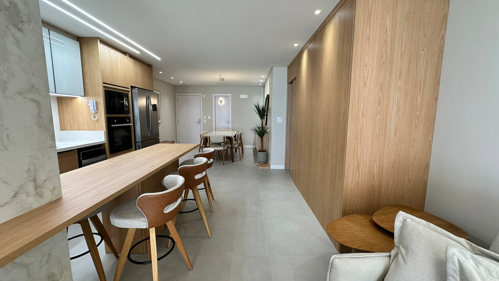 Amplitude da área social e circulação